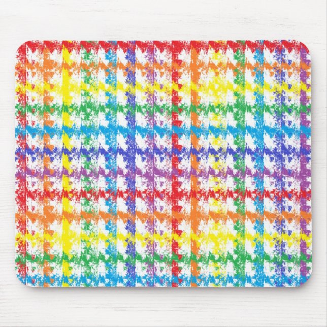 Regenbogen-Kratzmauspad Mousepad (Vorne)
