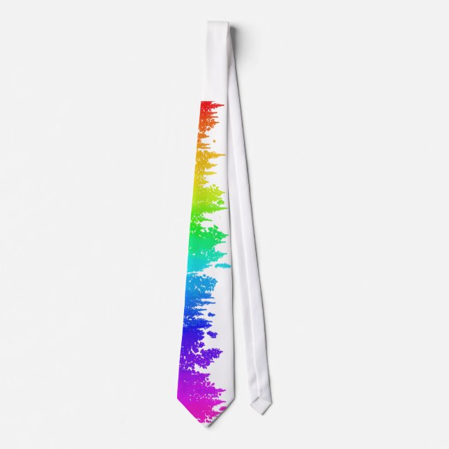 Regenbogen-Krawatte Krawatte (Vorderseite)