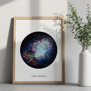 Regenbogen-Krebsnebel-Kreis-Foto mit Namen 8x10 Poster