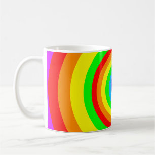 Regenbogen-Kreis-Design-40686 Kaffeetasse