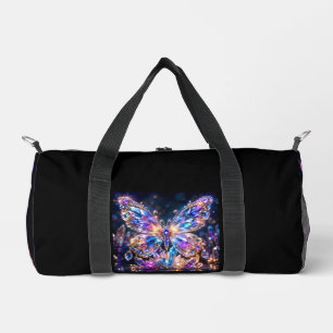Regenbogen-Kristall-Schmetterling Farbiger Glanz Duffle Bag