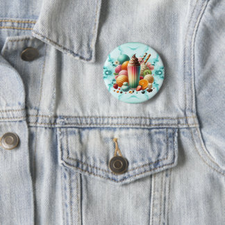 Regenbogen-Leckerei Button