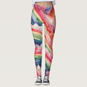 Regenbogen Leggings