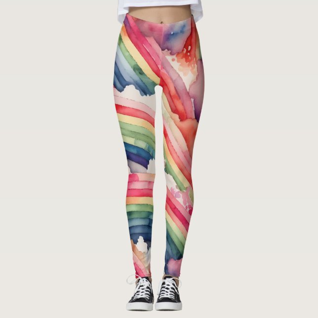 Regenbogen Leggings (Vorderseite)