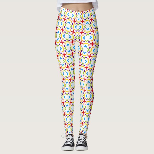 Regenbogen Leggings (Vorderseite)