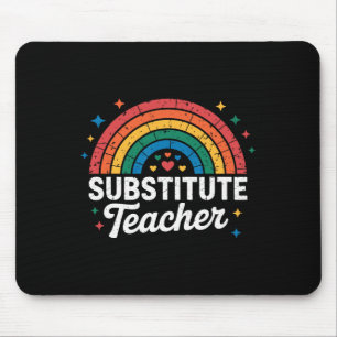 Regenbogen-Lehrer Zurück zur Schule Vertretungsleh Mousepad