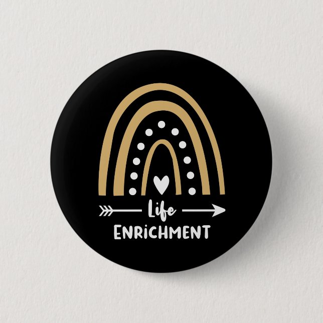 Regenbogen Leopard, Direktor für Lebensanreicherun Button (Vorderseite)