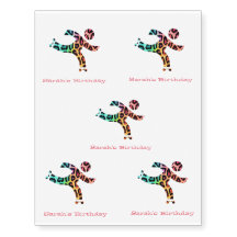 Regenbogen-Leopard-Rollen-Skate-vorübergehende