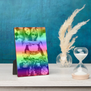 Regenbogen-Lesben-Stolz Personalisierte Fotoplaket Fotoplatte