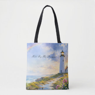 Regenbogen-Leuchtturm Küsten-Wasserfarbe Tasche