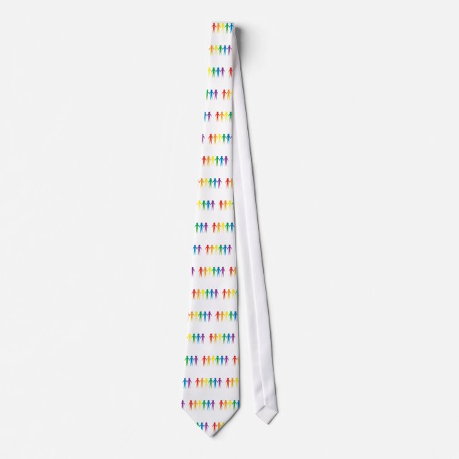 Regenbogen-Leute Krawatte (Vorderseite)