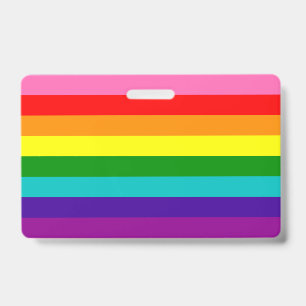 Regenbogen-LGBT-Schwulenflagge Abzeichen Ausweis
