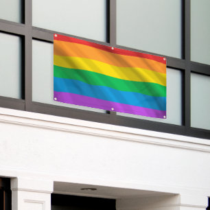 Regenbogen-LGBT-Stolzflaggenbanner Liebe ist Lie Banner