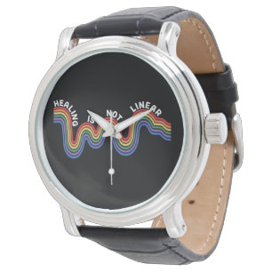 Regenbogen-LGBTQ-Bewusstsein für psychische Gesund Armbanduhr