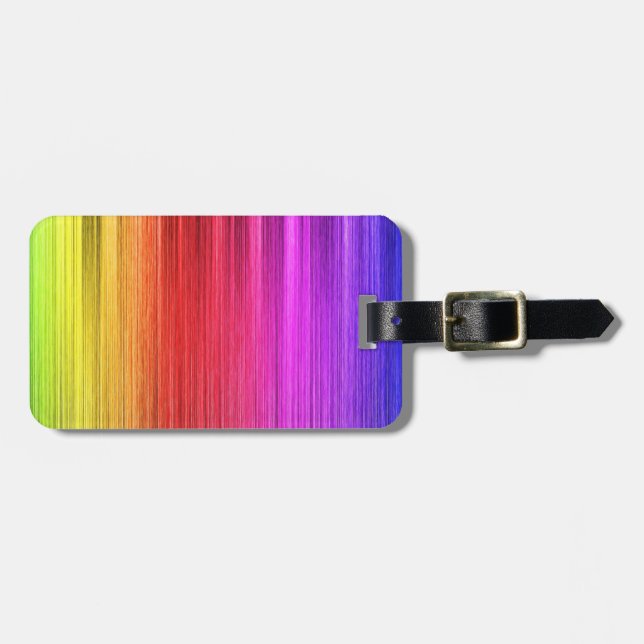 Regenbogen-Licht-Entwurf Gepäckanhänger (Vorderseite horizontal)
