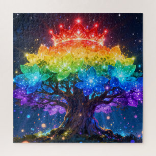 Regenbogen-Lichtbaum-Puzzle