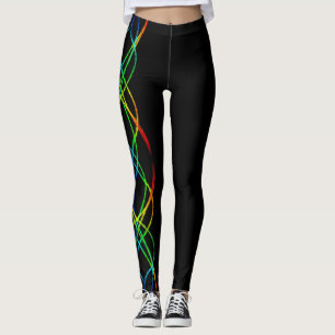 Regenbogen-Lichter Leggings