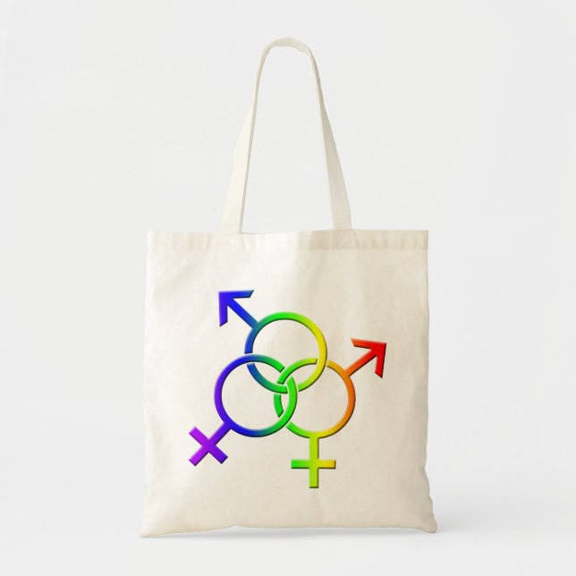 Regenbogen-Liebe-Einkaufstasche der Gay Tragetasche (Vorne)