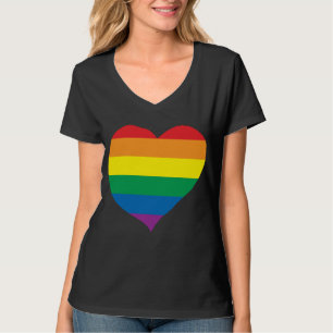 Regenbogen-Liebe-Herz, Gay Pride, Liebe-Gewinne T-Shirt
