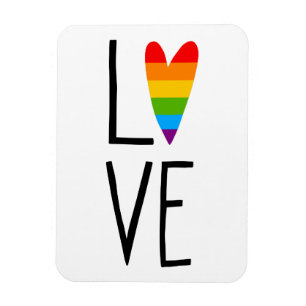 Regenbogen-Liebe Magnet