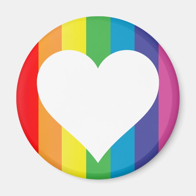 Regenbogen-Liebe Magnet (Vorne)