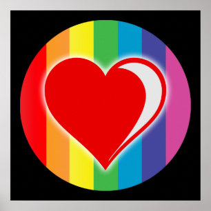 Regenbogen-Liebe. Poster