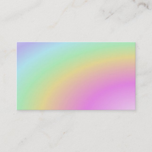 Regenbogen LightWorker Reiki Visitenkarte (Vorderseite)