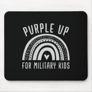Regenbogen _ Lila militärisches Kinderbewusstsein Mousepad