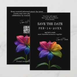 🌈 Regenbogen-Lily Save the Date — QR-Update