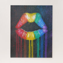 Regenbogen-Lippen