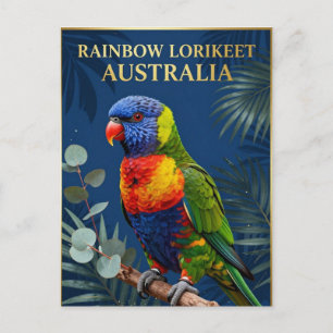 🦜 Regenbogen-Lorikeet Australien Tropischer Vogel Postkarte