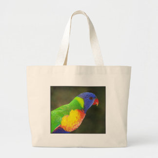 Regenbogen lorikeet jumbo stoffbeutel