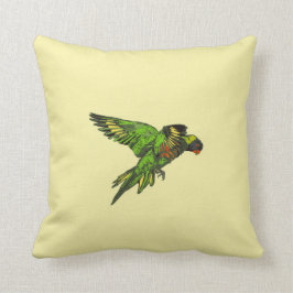Regenbogen Lorikeet (Trichoglossus haematodus) Kissen