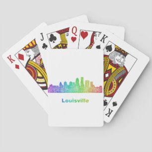 Regenbogen-Louisville-Skyline Spielkarten