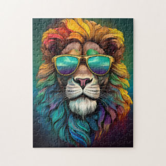 🧩 Regenbogen-Löwe-Jigsaw-Puzzle