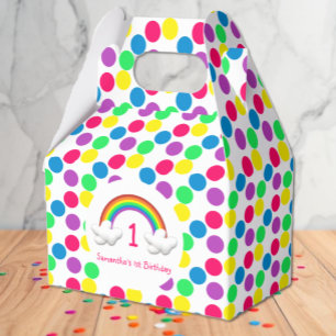 Regenbogen Mädchen Geburtstag jedes Alters Geschenkschachtel