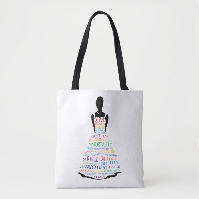 Regenbogen-Mädchen, kundenspezifische Tasche (Vorderseite)