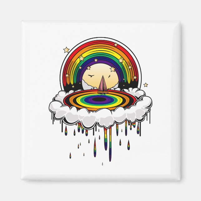 Regenbogen Magnet (Vorne)