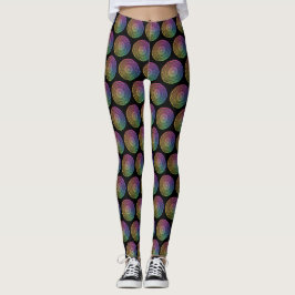 Regenbogen-Mandala Leggings