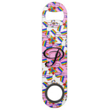 Regenbogen-Mandala-Stolz-Monogramm - Lebendige Geo