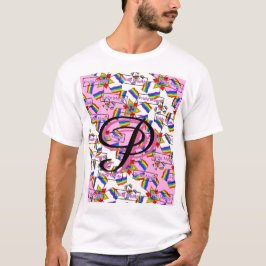 Regenbogen-Mandala-Stolz-Monogramm - Lebendige Geo T-Shirt