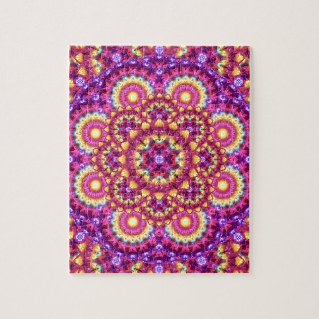 Regenbogen-Matrix-Mandala (Vertikal)