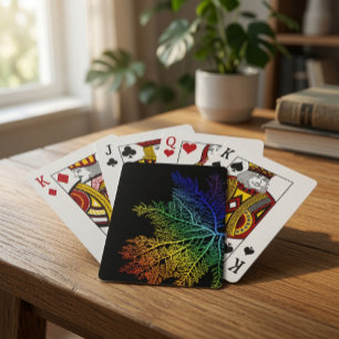 Regenbogen-Meeresalgen-Pride-Spielkarten Spielkarten