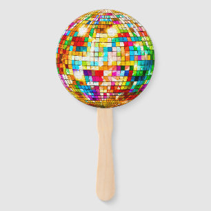Regenbogen-Metall-Diskokugel Fächer