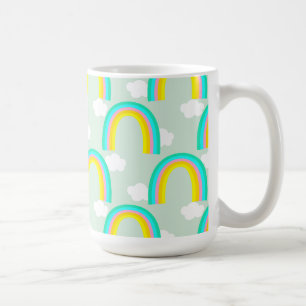 Regenbogen mit blauer Wolke Kaffeetasse