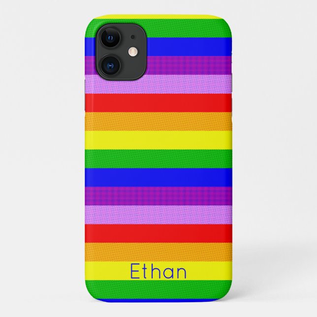 Regenbogen mit dotty-Muster Case-Mate iPhone Hülle (Rückseite)