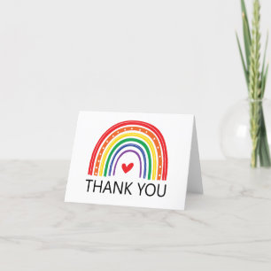 Regenbogen mit Herz Dankeskarten Dankeskarte