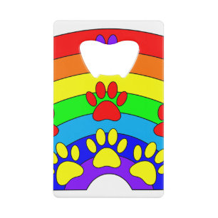 Regenbogen mit Hundeschraube Geldbeutel Flaschenöffner