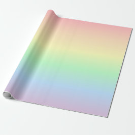 Regenbogen mit Pastellfarben Geschenkpapier