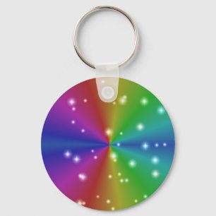 regenbogen mit sternchen schlüsselanhänger